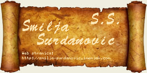 Smilja Surdanović vizit kartica